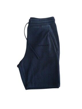 Alphalete‎ Navy Blue Sweat Shorts Size Medium Gym Logo Pockets